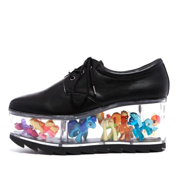 💥KILLER DESIGN💥YRU QLOUD CUSTOMIZABLE TRANSPARENT PLATFORM SHOES in BLACK - Picture 16 of 16